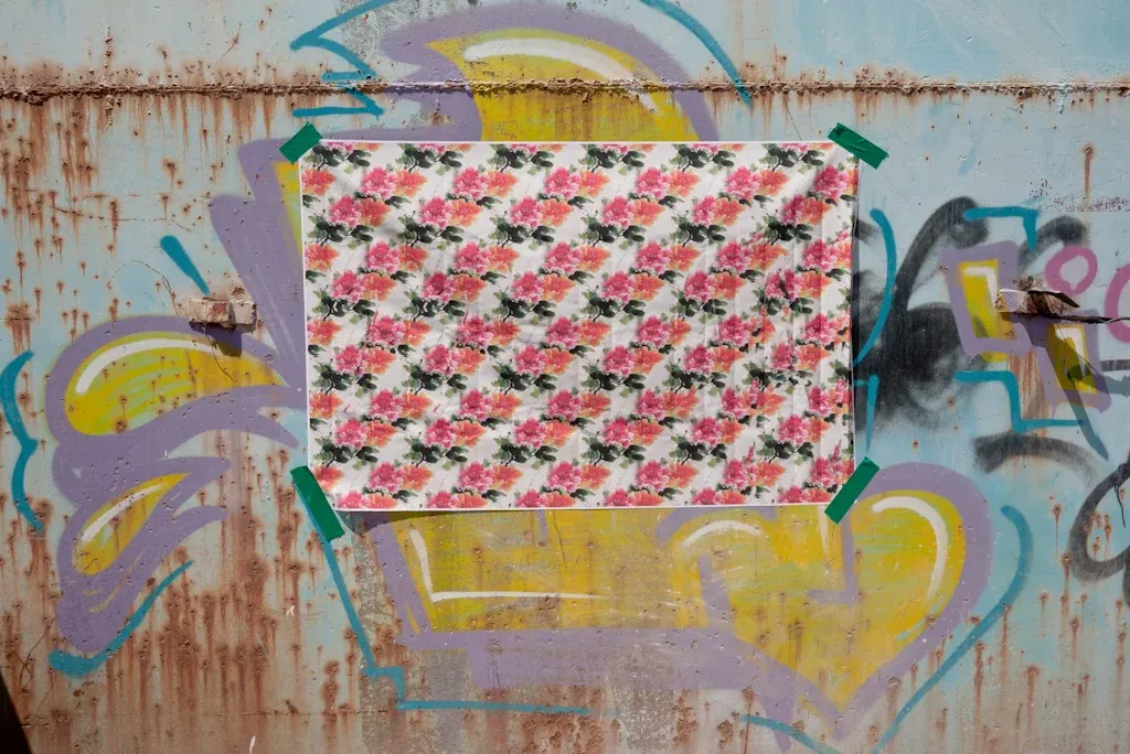 Untitled (hidden image: Egyptian uprising, stone throwers), Cross Eyed - Beijing
